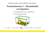 Termbaukasten 3 - Rauminhalte von Quadern